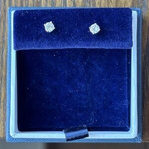 Elegant Diamond Stud Earrings
